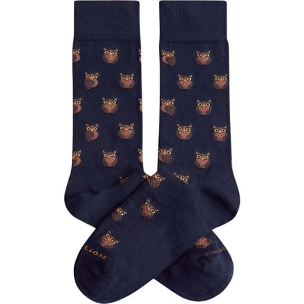 Jimmy Lion unisex sokken owls blauw