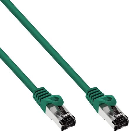 InLine® Patchkabel, S/FTP (PiMf), Cat.8.1, 2000MHz, halogeenvrij, groen, 0,3m