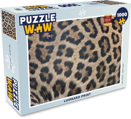 Puzzel Luipaard print - Legpuzzel - Puzzel 1000 stukjes volwassenen