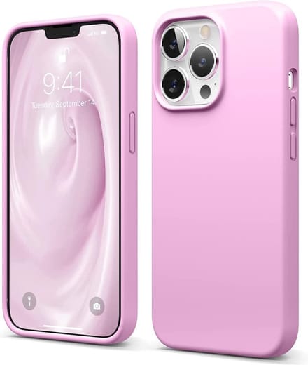 HB Hoesje Geschikt voor Apple iPhone 13 Pro - Roze - Siliconen Back Cover