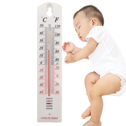 Temperatuurmeter - Weerthermometer - Binnen en buiten - Breed meetbereik - 21.8 cm