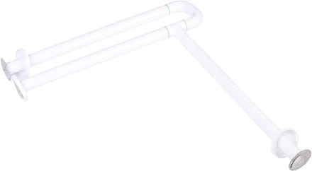Toiletbeugel - Opklapbare handgreep - Badkamer veiligheid - Met lichtring - 60 cm - Wit