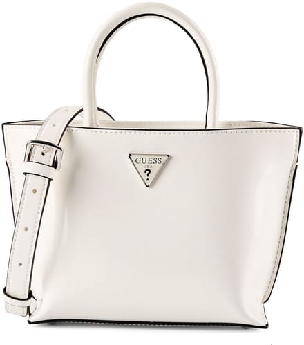 GUESS handtas schoudertas Arnela Mini Tote White wit