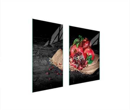 TMK ArtDeko Serie - Glas Beschermplaat - 75x52 cm - Veiligheidsglas