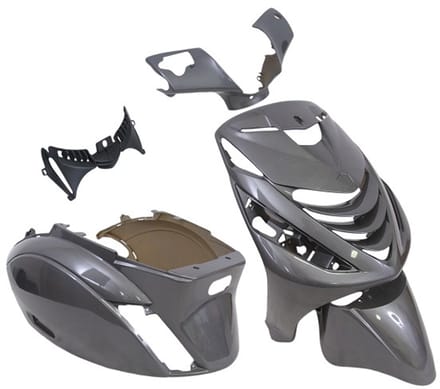 Plaatset Piaggio zip SP model vanaf bj. 2000 5 delig antraciet