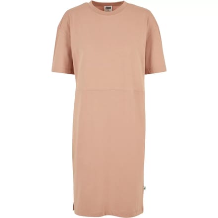 Urban Classics - Organic Oversized Slit Tee Korte jurk - S - Roze