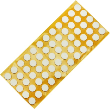60 stuks Zelfklevende Antislip Pads Rond Wit Ø 14 mm EPDM Rubber