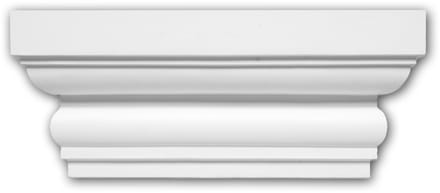 Pilaster kapiteel 121004 Profhome Sierelement Dorische stijl wit