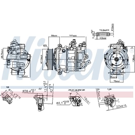 Compressor airconditioning NISSENS 890754