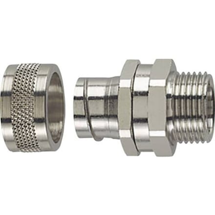 HellermannTyton 166-31104 PCS20-SM-M20-NPB-ML Slangbevestiging Metaal M20 Recht 1 stuk(s)