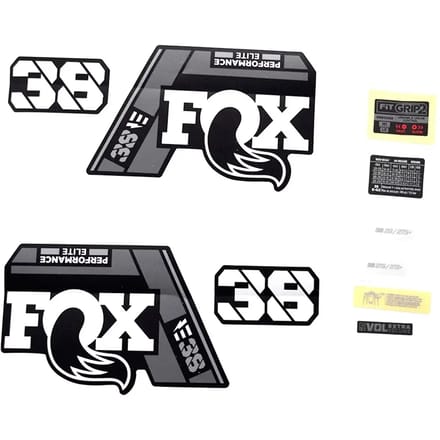 Decalset Fox 2021, 38, P-SE, E-Bike+, Logo, Fork