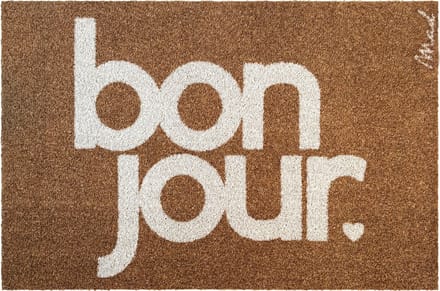 Mad About Mats - BOWIE - deurmat - bonjour - schoonloop/scraper - wasbaar - 100% recycleerbaar - 50x75cm