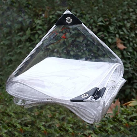 Transparant Zeil - Afdekzeil PVC - Waterdicht Maken - 035 mm Dik - 1x1 Meter - Helder
