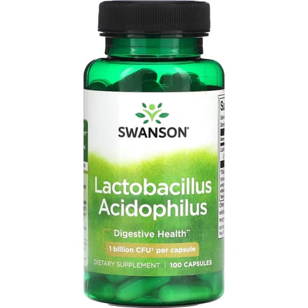 Lactobacillus acidophilus, 1 miljard kve, 100 capsules