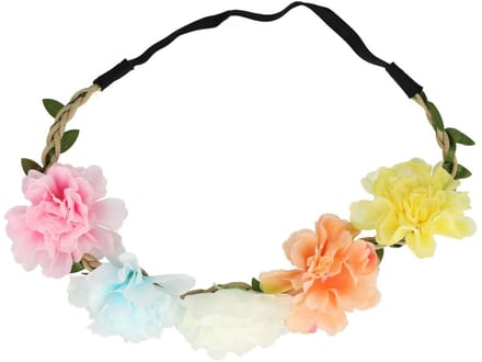 Haarsoires Haarband Bloemen – Gevlochten – Multicolor