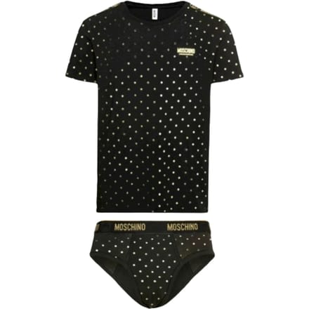 moschino MOSCHINO ONDERGOED T-SHIRT EN SLIPJES