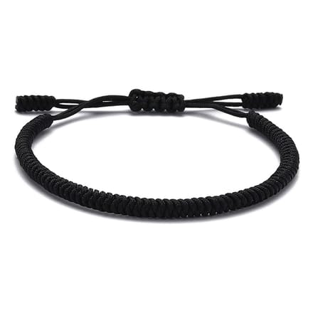 Sorprese Armband - Valencia - Vriendschapsarmbandje - Zwart - Verstelbaar - Unisex - Cadeau - Model G