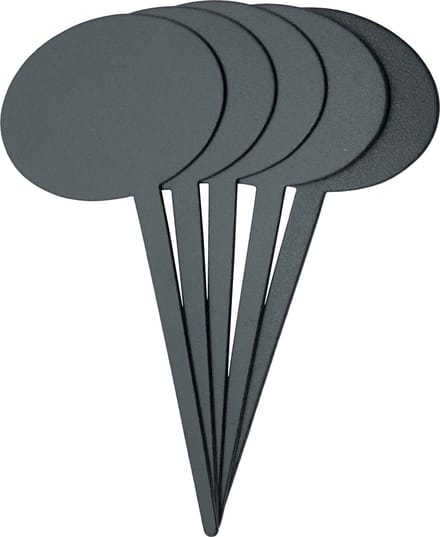 Securit® Silhouette Bubble-krijtbordlabels in zwart