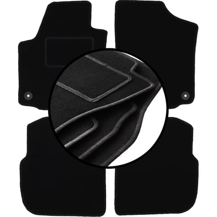 Complete set veloursmatten voor: Skoda Roomster combivan (2006-2015)
