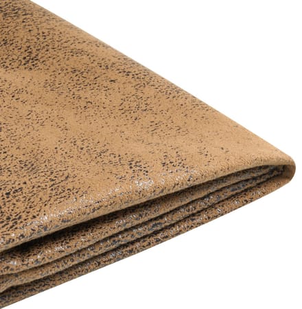 FITOU - Bekleding bed - Bruin - 140 x 200 cm - Kunstleer
