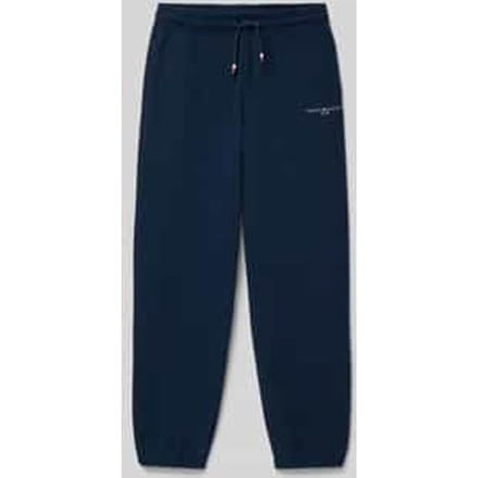 Regular fit sweatpants met labelprint