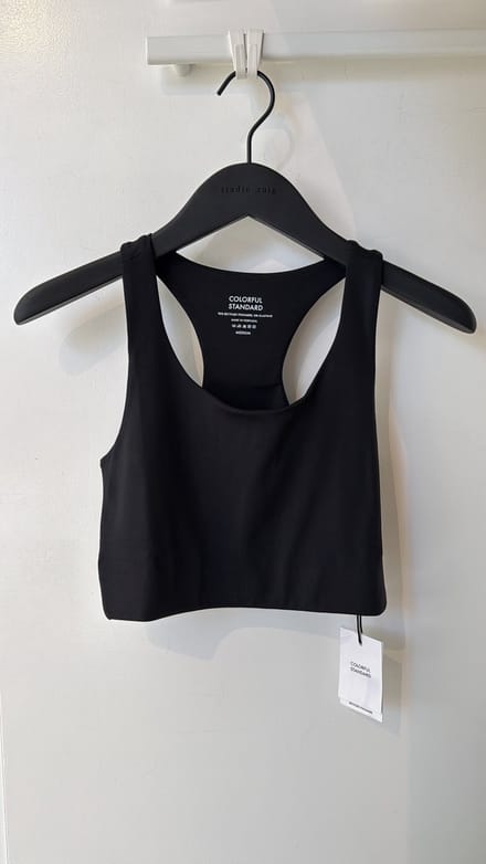 Active Cropped Bra Deep Black - maat L