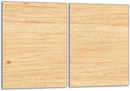 TMK ArtDeko - Glasplaat Bescherming - 40x52 cm - Houten Design