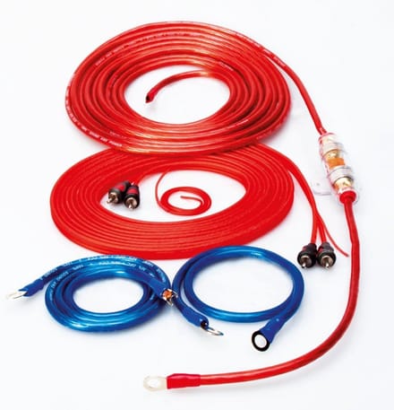 Complete 5m Auto Audio Accukabel Set 10mm² voor Car Hifi Versterker