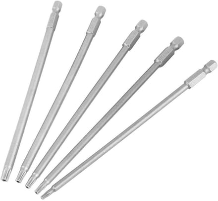 Torx Bit Set 15-delig T10-T30 met Magnetische Kop - S2 Legering
