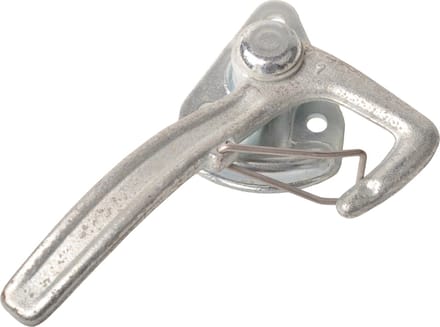 Haaksluiting LINKS groot type 1 met veer (grote bevestigingsplaat)