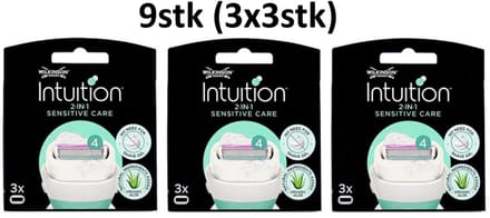 Wilkinson Blades Intuition 2in1 Sensitive Care 9pcs Scheermesjes 9stk