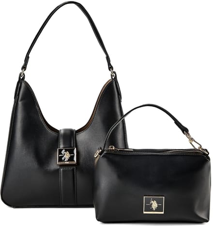 U.S. POLO ASSN. schoudertas Margaret Hobo Bag Black zwart