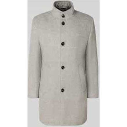 Regular Fit mantel met wol-aandeel