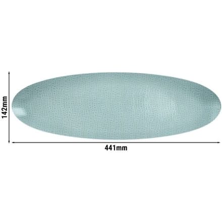 (2 stuks) SELTMANN WEIDEN Coup bord - 440x140mm - Turquoise Blauw