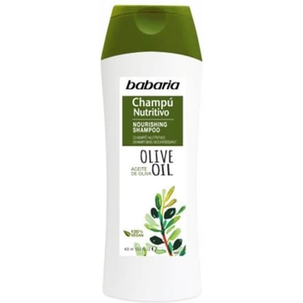 BABARIA CHAMPU DE ACEITE DE OLIVA NUTRITIVO 400ML - Cuidado Capilar - BABARIA