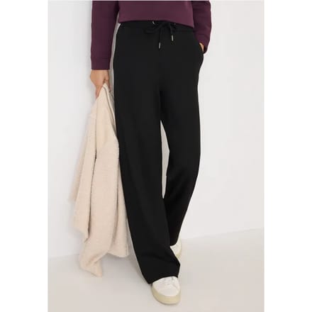 Jersey broek met rechte benen