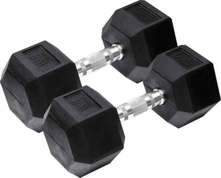 Orange Gym, Hex Dumbbell – 6KG – Set van 2 - hexagon dumbbells - neoprene dumbbell -