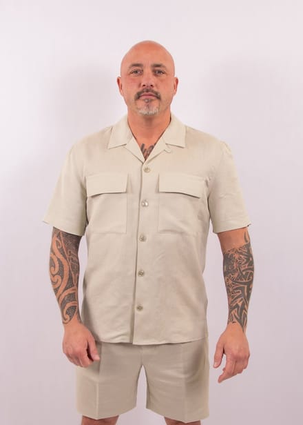 Antony Morato Shirt Panama Regular Fit Linen