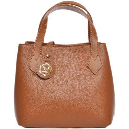 Luisa Vannini Brown Rundleer Tas