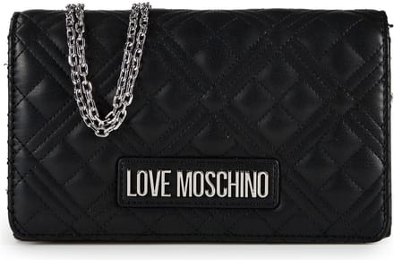 Love Moschino Gewatteerde zwarte vrouw handtas in synthetische