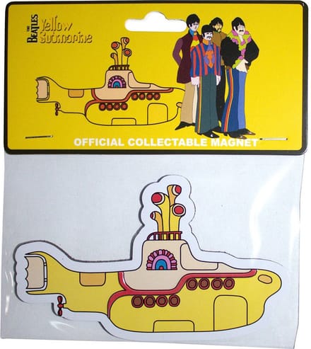 The Beatles - Yellow Submarine Embossed Koelkastmagneet - Multicolours