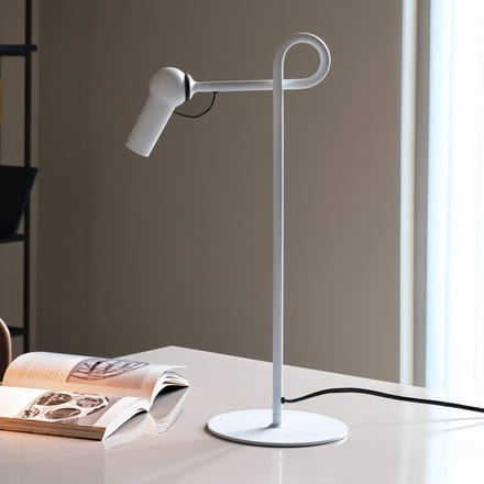 kdln LED tafellamp Bird, wit, 48 cm, metaal, dimbaar