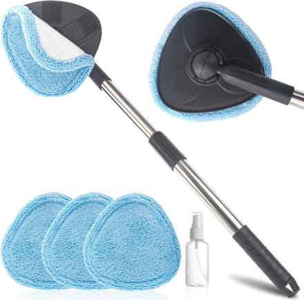 Ruitenreiniger Auto met 3 Microvezelpads