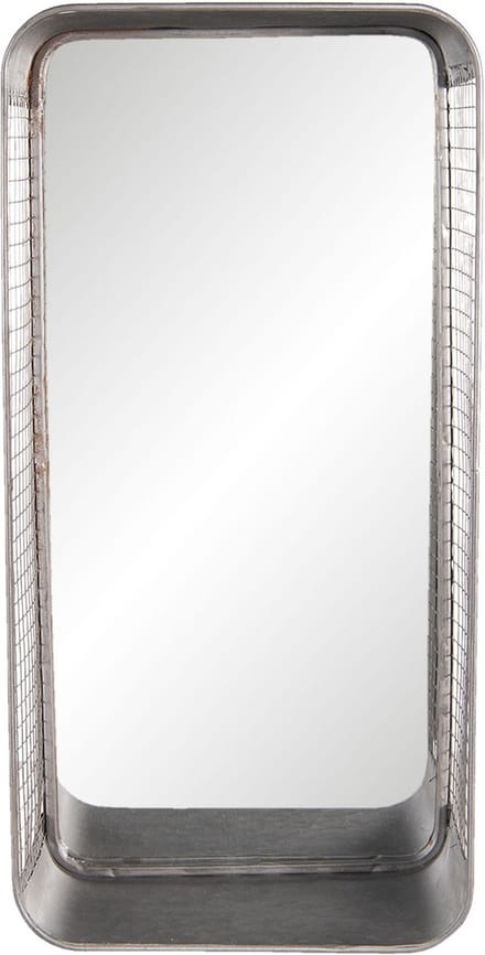Clayre & Eef Spiegel 28x57 cm Grijs IJzer