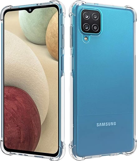 Hoesje voor Samsung Galaxy A12 backcover Shockproof siliconen Transparant
