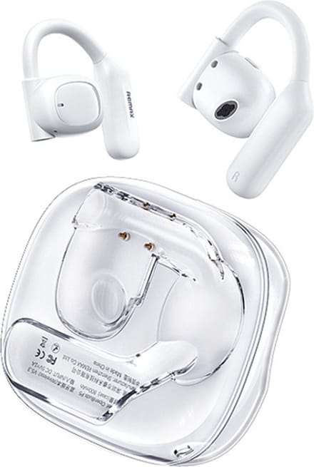 Remax Openbuds P5 - Bluetooth Oordopjes - Open Ear - Air Conduction Earbuds - Bluetooth versie 5.3 - 12 uur speeltijd - Wit