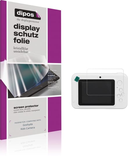 dipos – 4x Beschermfolie geschikt voor Goshyda Kids Camera | Krasbestendige & heldere Screenprotector Ultra-Thin