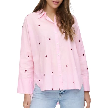 Relaxed fit overhemdblouse van puur katoen model 'NEW LINA GRACE'
