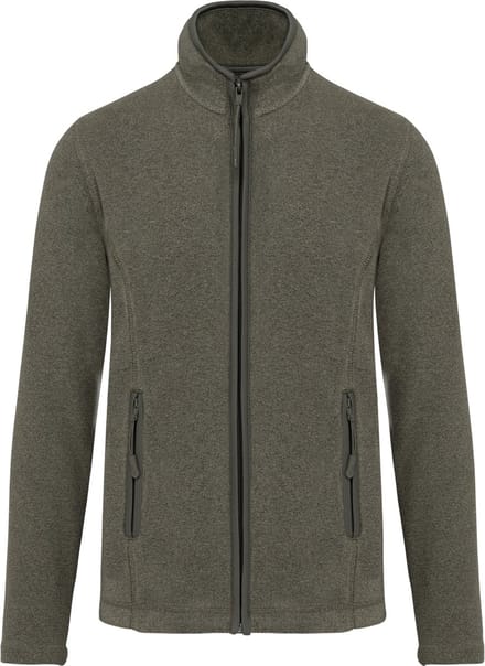 Kariban Microfleece met rits dames K907 - Green Marble Heather - M