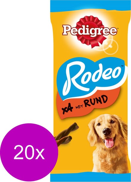 Pedigree Rodeo Snack 70 g - Hondensnacks - 20 x Rund